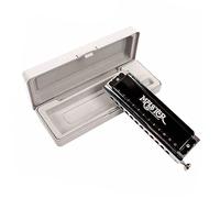 Armónica para Adultos Armónica Cromática Negra 12 Agujeros 48 Tonos C Clave Armónica Instrumento Musical De Viento