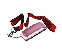 Armónica Para Adultos Armónica De Blues De 7 Agujeros Con Clave CDG En Si Bemol Y Aleación De Aluminio Y Magnesio(Pink C Key)