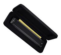 Armónica para Adultos Armónica Para Principiantes Adultos, Grado De Juego Profesional, Llave C Polifónica De 28 Agujeros, Color Negro Mate (Color : 02)