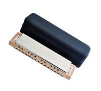 Armónica para Adultos Instrumentos De Armónica Cromática Con Llave C De Armónica Bajo De 25 Agujeros Con Estuche