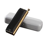 Armónica para llave de C de 12 agujeros, 48 tonos con funda para músicos profesionales, principiantes, estudiantes, excelente música