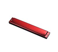 Armónica Para Principiantes Armónica de 24 agujeros en Do mayor de una sola nota un instrumento para principiantes(Red)