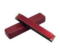 Armónica Para Principiantes Armónica diatónica en Do mayor de 24 agujeros para principiantes y adultos(Red)