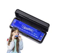 Armónica principiante para adultos - Cuerpo de con 10 agujeros 20 tonos, fácil de tocar el arpa | Juguete de aprendizaje musical para ellos, starter armónica para la educación de la pequeña
