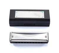 Armónica Profesional Armónica De Blues CDAFG Tonalidad Si Bemol Mi 10 Agujeros 20 Notas Fácil De Tocar(Black E)