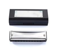 Armónica Profesional Armónica De Blues CDAFG Tono Si Bemol Mi 10 Agujeros 20 Notas(Black E)