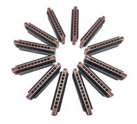 Armónica Profesional Armónica De Blues De Diez Agujeros Para Principiantes Juego De 7 Y 12 Tonos(12 black packs)