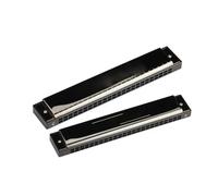 Armónica Profesional Armónica Diatónica Estándar De C 10 Agujeros 24 Tonos Blues Para Principiantes Y Profesionales(Bright black)