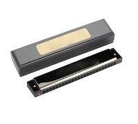 Armónica Profesional Tonalidad Diatónica Estándar De C 10 Agujeros 24 Tonos De Blues(Bright black)