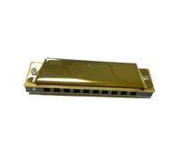 Armónica Profesionales Principiantes Armónica De Blues Con 10 Agujeros Y Tecla C Instrumento Musical Para Principiantes Y Profesionales(Gold)