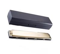 Armónica Trémolo De 24 Agujeros Para Principiantes, Llave De Órgano Bucal De C/#C/D/#D/E/F#F/G/#G/A, Instrumentos Musicales Gaita Con Caja armónica principiantes (Color : Key of C)