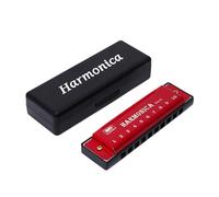 Armónica versátil de metal de 10 agujeros, fácil limpieza, adecuada para aprender y tocar fácilmente en cualquier estilo musical, música familiar