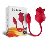 Armony Rosa Vibrador Estimulador Clítoris Cola 10 Modos Rojo 1 ud