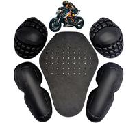 Armor All, 5 Piezas/Juego de Armadura de Motocicleta, Motocicleta de Espuma EVA, 1 Almohadilla Protectora de Espalda, 1 par de Inserciones Protectoras de Hombros y par de Codos para Chaquetas