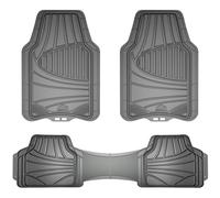 Armor All 78844 - Juego de 3 piezas de goma gris de cobertura total, recortable a medida, para piso