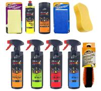Armor All Kit Limpieza Coche Interior y Exterior, Pack 9 Productos Profesionales con Tecnología Cerámica SiO2, Limpiatapicerías, Cristales, Salpicadero, Llantas, Detailing Total