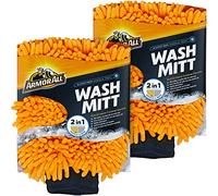 Armor All Manopla de Microfibra para Lavado de Autos, para Limpiar Coches, Camiones, Motocicletas, 2 Unidades