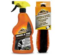 Armor All - Pack limpieza llantas y ruedas Limpiador de llantas + Cepillo llantas | Limpiador de llantas, para llantas de aluminio pintadas y mates, llantas de acero, llantas cromadas.