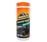 Armor All Paquete de 30 toallitas de limpieza para salpicadero de coche | Limpiador para plástico, vinilo y molduras, no grasoso, sin brillo, protector interior