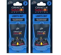 Armor All Podium Series™ Hanging Car Air Freshener - Logo, Fragancia Lights Out™, Eliminador de Olores para Coche, Hasta 40 Días de Frescura, Desarrollado en Colaboración con Oracle Red Bull Racing