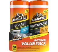 Armor All Protectant & Glass - Toallitas de Vidrio (2 Unidades), Nuevo Estilo (2x30 Unidades), 30 Unidades