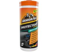 ARMOR ALL Toallitas para Salpicaderos - Acabado Mate 30UDS - Limpieza en un Paso, Fragancia Cítrica, Óptimo para Uso Automotriz y Doméstico
