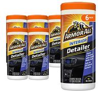 Armor All Toallitas protectoras para el interior del automóvil, limpieza para automóviles, camiones y motocicletas, acabado natural, 25 unidades (paquete de 6) 78503-6PK