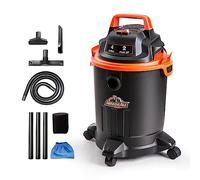 Armor All VO405P 0901 0901-Aspiradora para Tienda (4 galones), húmeda/Seca Vac 3.0 Peak HP, Negro/Naranja