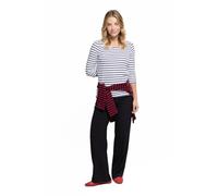 Armor Lux 6225 - Camiseta, con Manga Larga para Mujer, Color Blanc (bi9 Blanc/Rich Navy), Talla 38