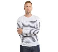 Armor Lux Hombre Marinière Port-Louis Héritage Homme Camiseta de Manga Larga Not Applicable, Blanco (400 Blanc/Navire 400), Medium