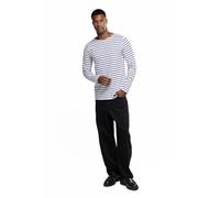 Armor Lux, Marinero Plozevet Herencia Hombre, Blanco/Navier, XS