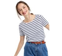 Armor Lux Mujer Hoedic Camiseta Not Applicable, Multicolor (Blanc/Rich Navy Bi9), XXX-Large (Talla del Fabricante: 6)