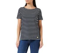 Armor Lux Mujer Hoedic Camiseta Not Applicable, Multicolor (Rich Navy/Blanc Bi8), Large (Talla del Fabricante: 3)