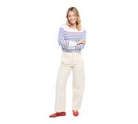 Armor Lux Mujer Marinière rempart Femme Camiseta de Manga Larga Not Applicable, Blanco (Pm8 Blanc/Etoile/Braise Pm8), 42 (Talla del Fabricante: 3)