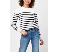 Armor Lux Pull Marin ''Groix'' Femme M Blanco