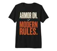Armor On Modern Rules Medieval Combat Sport Humor Camiseta Premium