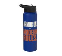 Armor On Modern Rules Medieval Combat Sport Humor Stainless Steel Insulated Water Bottle