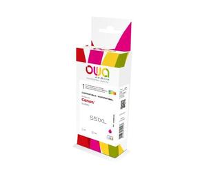 Armor OWA - 11 ml - Magenta - kompatibel - wiederaufbereitet - Tintenpatrone (Alternative zu: Canon CLI-551XL M) - für Canon PIXMA iP8750, iX6850, MG5550, MG5650, MG5655, MG6450, MG6650, MG7150, MG755