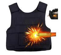 Armor QTrees Chaleco de seguridad táctico militar a prueba de explosiones para hombres y mujeres (2,8 kg, negro, talla única)