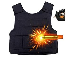 Armor QTrees Chaleco de seguridad táctico militar a prueba de explosiones para hombres y mujeres (2,8 kg, negro, talla única)