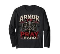 Armor Up Pray Hard Christian Warrior Knight Faith Manga Larga