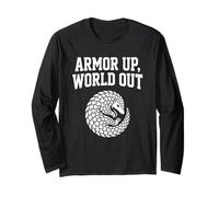 Armor Up World out Pangolin Introvertido Salud Mental Manga Larga