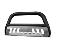 Armordillo USA 7142961 - Barra Protectora de Parachoques de 7,6 cm, con Placa Deslizante de Aluminio, Color Negro Mate
