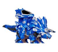 Armorsaurs Armor-Up: Dinosaurio Triceratops Cobalt - Figura de acción con 7 Piezas de Armadura extraíbles y acción de mordida al presionar la Cola, Edad Recomendada: +6 años