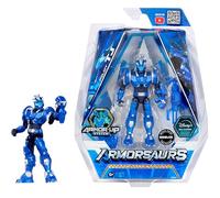 Armorsaurs Triceratops Pilot TJ - Figura de acción articulada de 9,5 cm con Piezas de Armadura Intercambiables y Accesorio transformable, Edad Recomendada: +6 años