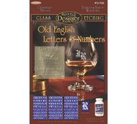 Armour Etch Designer Stencil Pak Old English LettersNumbers