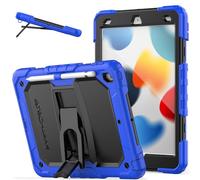 ArmourSHIELD - Funda para Apple iPad de 10.2 pulgadas 2021/2020/2019 [9ª/8ª/7ª generación], cuerpo completo, resistente, a prueba de golpes, con soporte plegable, protector de pantalla y soporte para