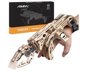 ARMPAL - Rompecabezas de Madera 3D para Adultos, Kits de Modelo de Garra mecánica de 3 mandíbulas para Adolescentes, Kits de construcción de Brazos de Robot Brain Teaser, Regalos de Juguetes únicos