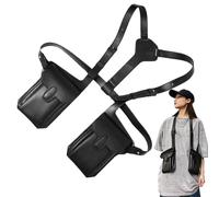 Armpit Bag, Underarm Strap Pouch, 5.12x7.87 Inches Fashionable Phone Pouch with Adjustable Belt, Ideal for Travel, Music Festival, Men, Earphones, Keys, Small Change, Sunglasses