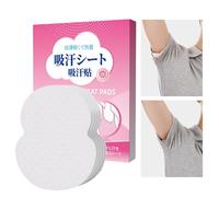 Armpit Sweat Pads, 10 Pieces Invisible Self-Adhesive Stickers, Thin Breathable Dress, Absorbent Odor Control Antiperspirant Pads for Men, Women, Comfortable Lightweight